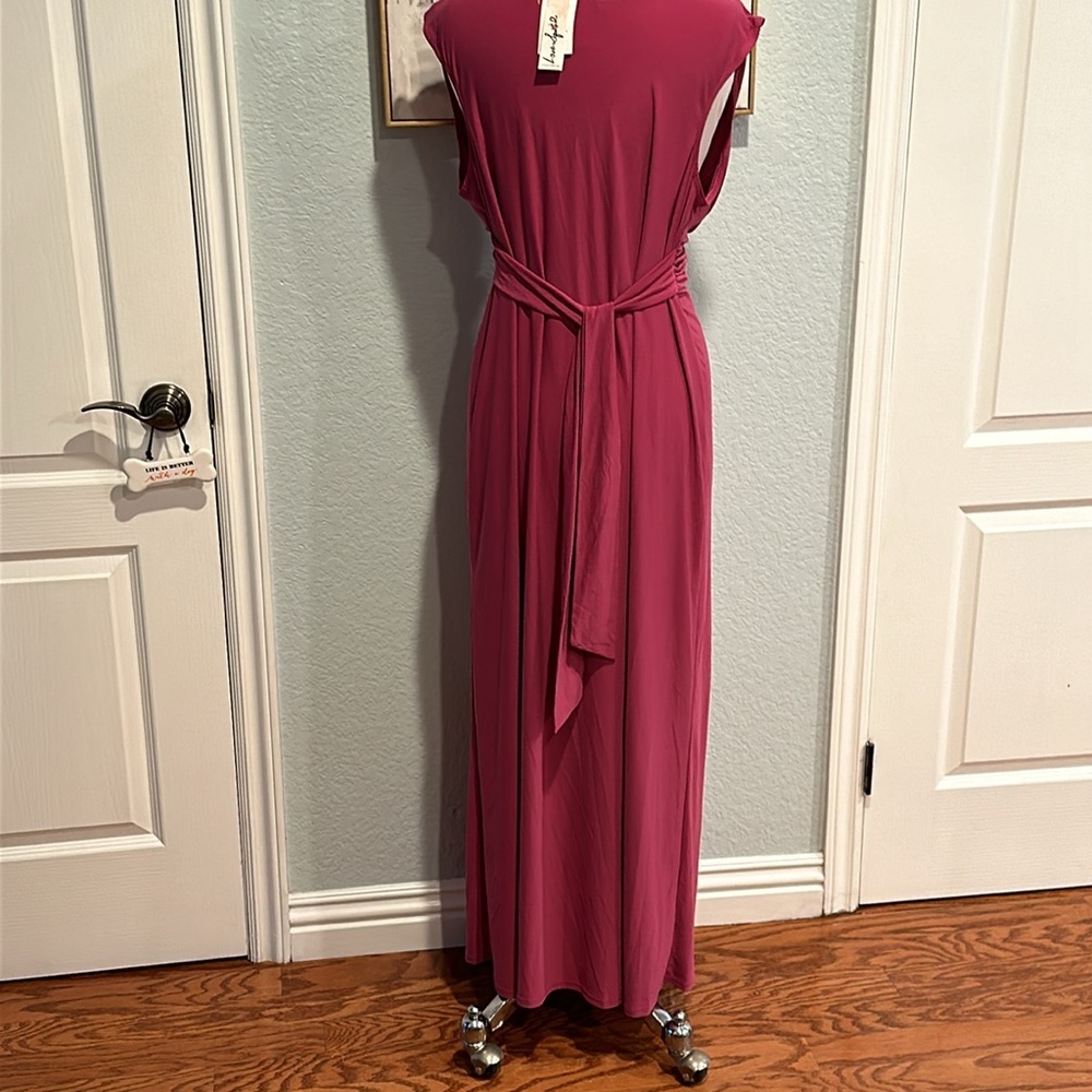 Love Squared • Berry Color Maxi Dress • Sz 2X • NWT! - Picture 6 of 15
